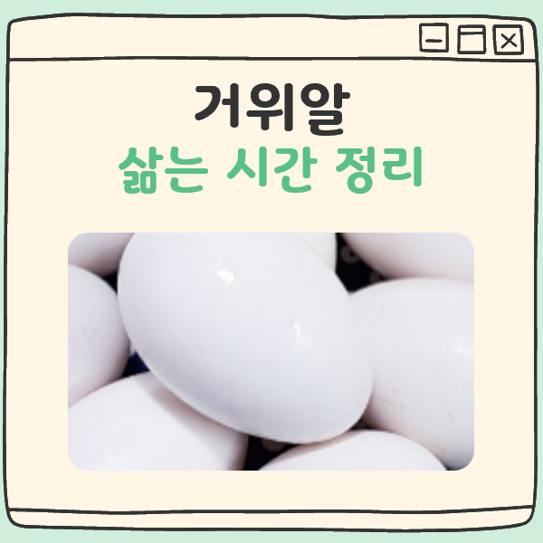 거위알 삶는 시간 대표 이미지